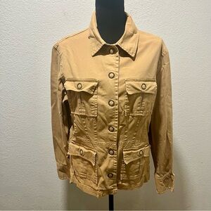 a.n.a Khaki Snap Up Utility Jacket